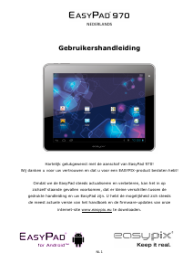 Bedienungsanleitung Easypix EasyPad 970 Tablet