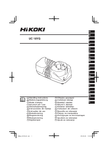 Kullanım kılavuzu Hikoki UC 18YG Batarya şarj cihazı