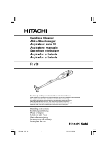 Manual de uso Hitachi R 7D Aspirador
