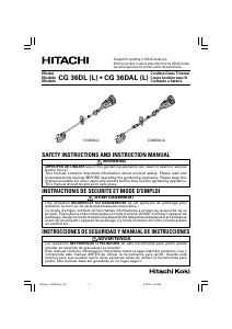 Bruksanvisning Hitachi CG36DL(L) Grästrimmer