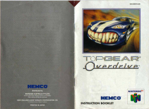 Manual Nintendo N64 Top Gear Overdrive