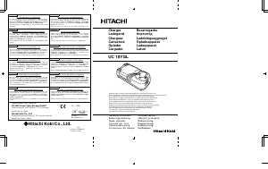 Käyttöohje Hitachi UC 18YGL Akkulaturi