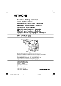 Mode d’emploi Hitachi DH 24DVC(S) Perforateur