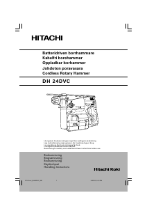 Handleiding Hitachi DH 24DVC Boorhamer