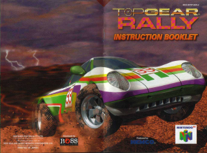 Bruksanvisning Nintendo N64 Top Gear Rally