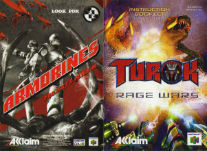 Bruksanvisning Nintendo N64 Turok - Rage Wars