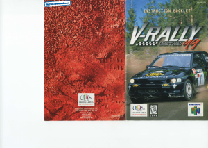 Manual Nintendo N64 V-Rally Edition 99
