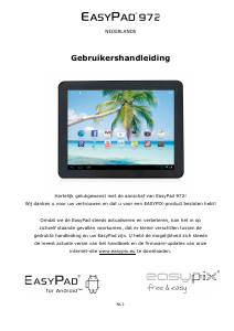 Bedienungsanleitung Easypix EasyPad 972 Tablet