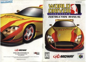 Bruksanvisning Nintendo N64 World Driver Championship