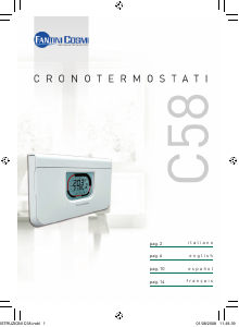 Bruksanvisning Fantini Cosmi C58 IntelliTherm Thermostat