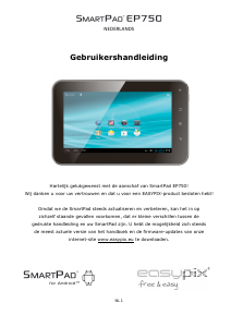 Bedienungsanleitung Easypix SmartPad EP750 Tablet