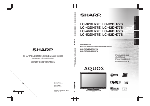 Bruksanvisning Sharp LC-46DH77S LCD TV