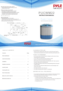 Handleiding Pyle PUCWM22 Wasmachine