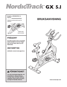 Bruksanvisning NordicTrack GX 5.1 Motionscykel