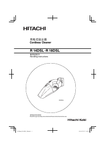 Bruksanvisning Hitachi R 14DSL Handdammsugare