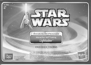 Handleiding Hasbro Star Wars Anakin Skywalker Interactive Jedi Training Lightsaber