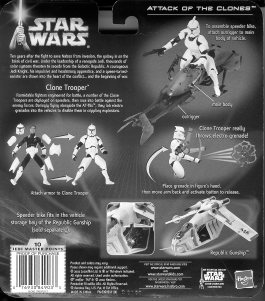 Handleiding Hasbro Star Wars Attack Of The Clones Clone Trooper with Speeder Bike