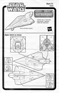 Handleiding Hasbro Star Wars Attack Of The Clones Jedi Starfighter