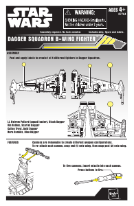 Handleiding Hasbro Star Wars Dagger Squadron B-Wing Fighter