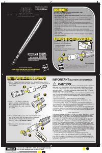 Handleiding Hasbro Star Wars Darth Vader Lightsaber with Removable Blade