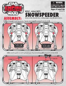 Manual Hasbro Star Wars Empire Strikes Back Rebel Armored Snowspeeder