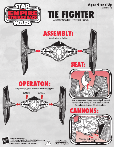 Handleiding Hasbro Star Wars Empire Strikes Back Tie Fighter