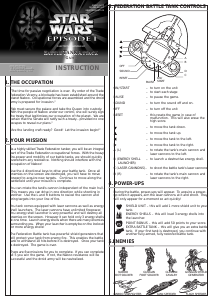 Handleiding Hasbro Star Wars Episode I Battle Tank Attack
