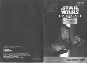 Handleiding Hasbro Star Wars Episode I Galactic Battle