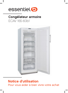 Mode d’emploi Essentiel B ECAV 165-60b1 Congélateur
