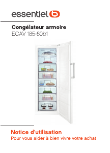Mode d’emploi Essentiel B ECAV 185-60b1 Congélateur