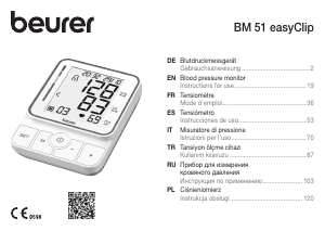 Instrukcja Beurer BM 51 easyClip Ciśnieniomierz