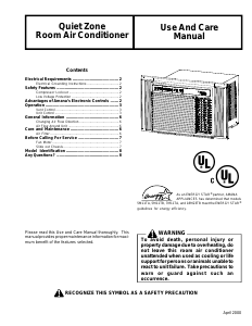 Handleiding Amana 14M13TA Airconditioner