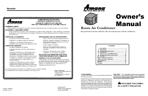 Mode d’emploi Amana AAC081SRA Climatiseur
