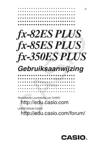 Handleiding Casio FX-82ES PLUS Rekenmachine