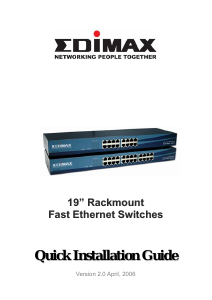 Használati útmutató Edimax ES-3116RL Kapcsoló
