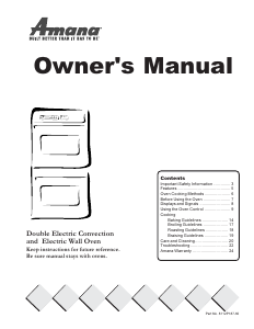 Manual Amana ACB6260AS Oven