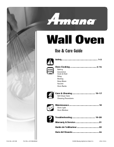 Manual Amana AEW4530DDS0 Oven