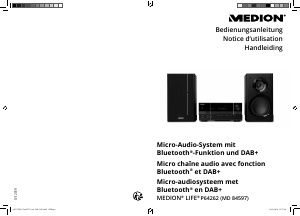 Bedienungsanleitung Medion LIFE P64262 (MD 84597) Stereoanlage