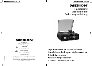 Bedienungsanleitung Medion LIFE E69468 (MD 43713) Plattenspieler