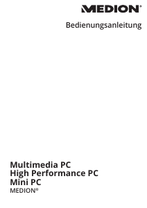 Bedienungsanleitung Medion Erazer P46023 (MD 34144) Desktop