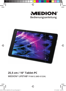 Bedienungsanleitung Medion Lifetab P10612 (MD 61224) Tablet