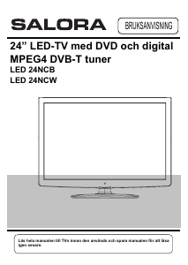 Bruksanvisning Salora LED24NCB LED TV