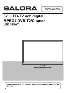 Bruksanvisning Salora LED32SAT LED TV