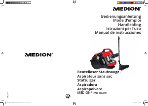 Manual de uso Medion MD 18004 Aspirador