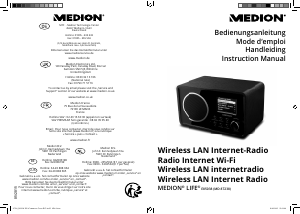 Bedienungsanleitung Medion LIFE E85052 (MD 87267) Radio