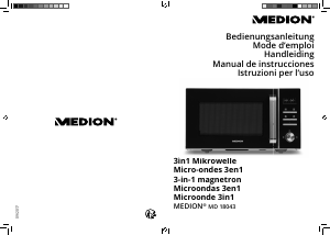 Manual de uso Medion MD 18043 Microondas