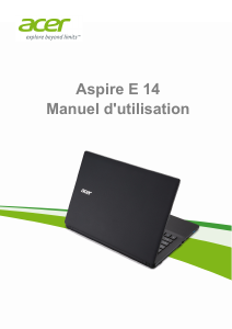 Mode d’emploi Acer Aspire ES1-411 Ordinateur portable