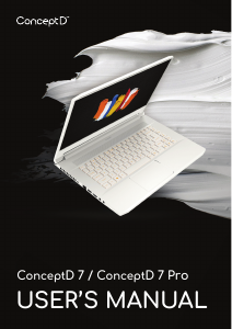 Manual Acer ConceptD CN715-71P Laptop