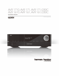 Bedienungsanleitung Harman Kardon AVR 1710 Receiver