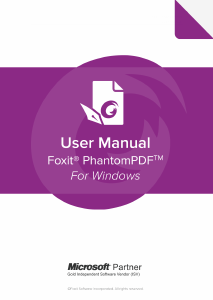 Bruksanvisning Foxit PhantomPDF 9.7